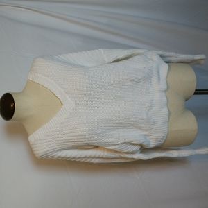 Pink white varsity sweater